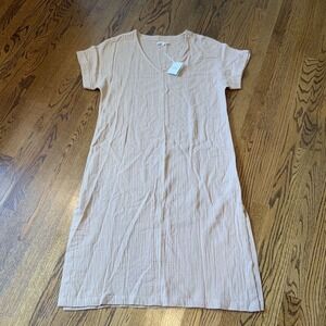 Faherty Dream‎ Cotton Gauze Maggie Dress Nougat L/XL Coastal Beachy